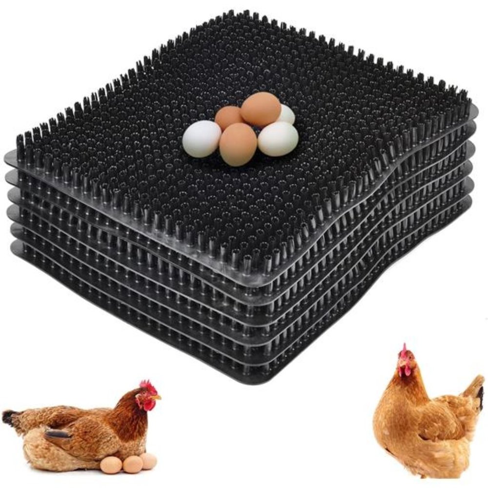 6 Pack Chicken Nesting Box Pads ,Thick Nesting Pads Washable Plastic Nesting Box